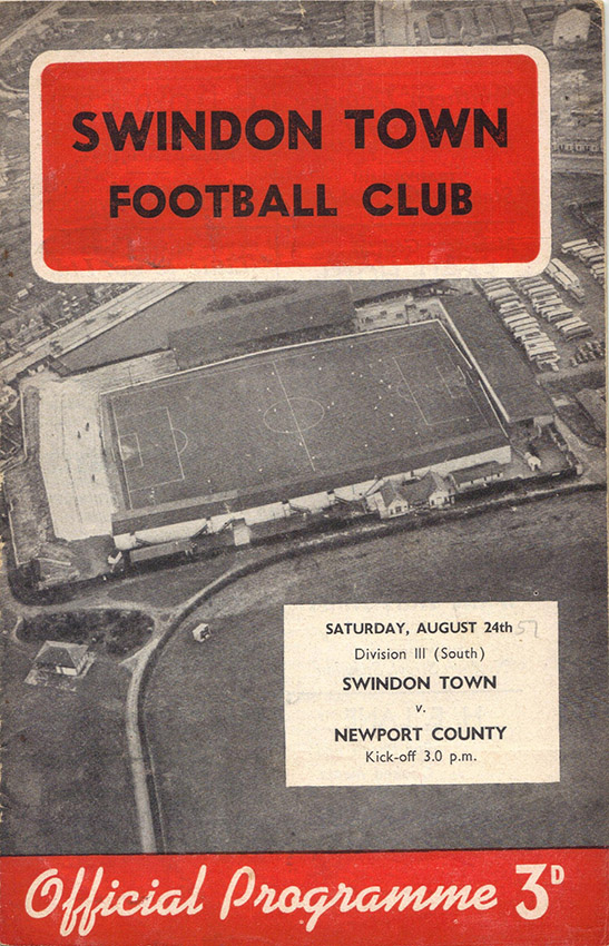<b>Saturday, August 24, 1957</b><br />vs. Newport County (Home)